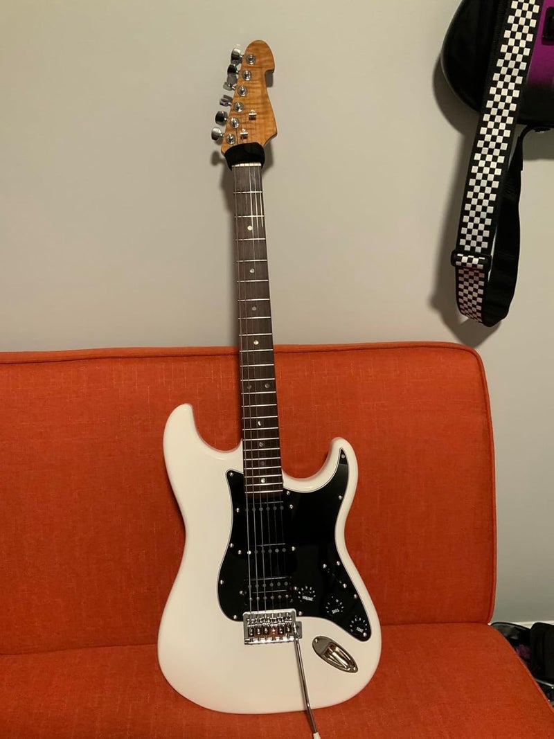 JD.Moon Electric Guitar Body for Fender ST Strat Guitar Accessory DIY Poplar HSH Guitar Body White - Image 5